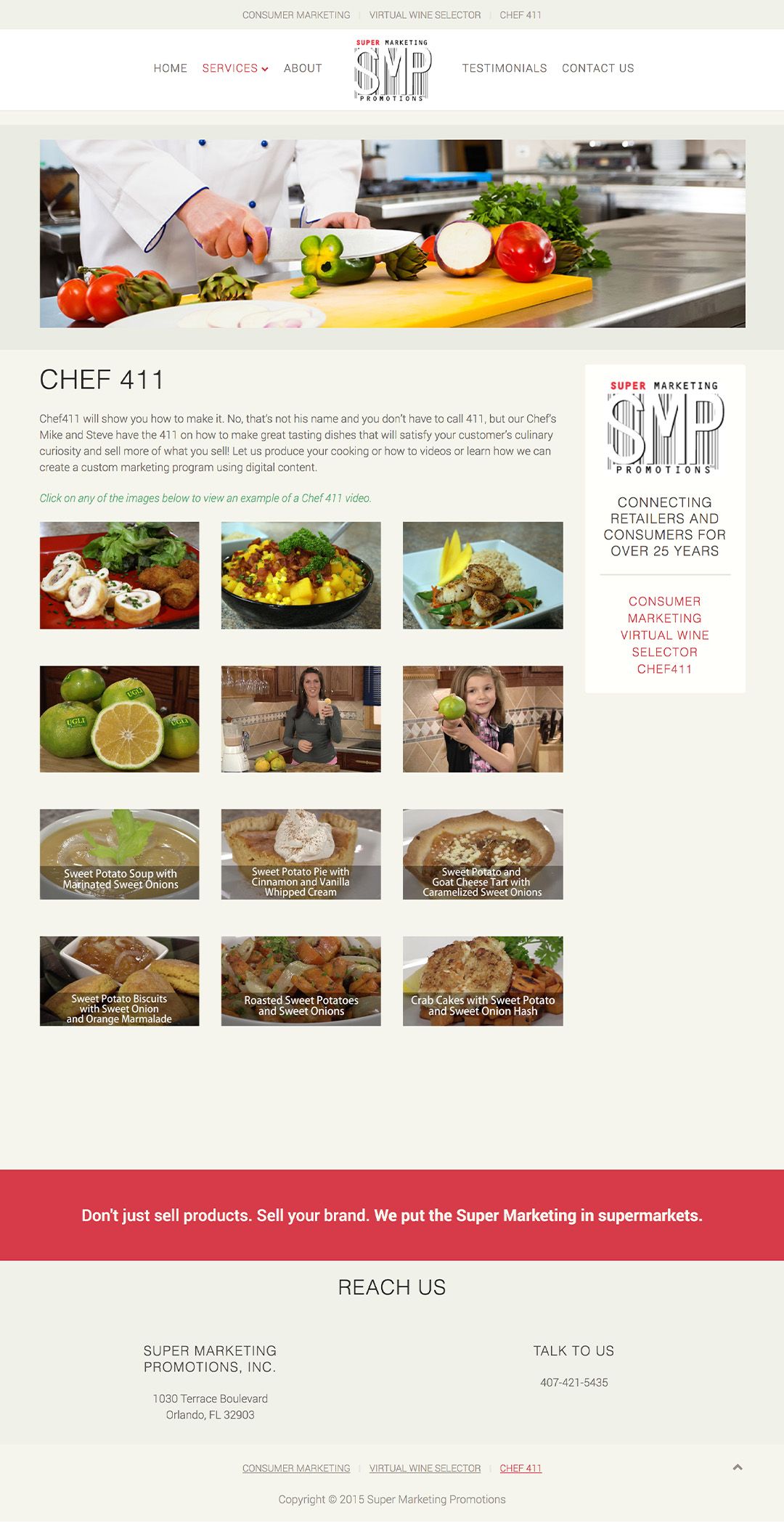 SMP Chef 411 webpage