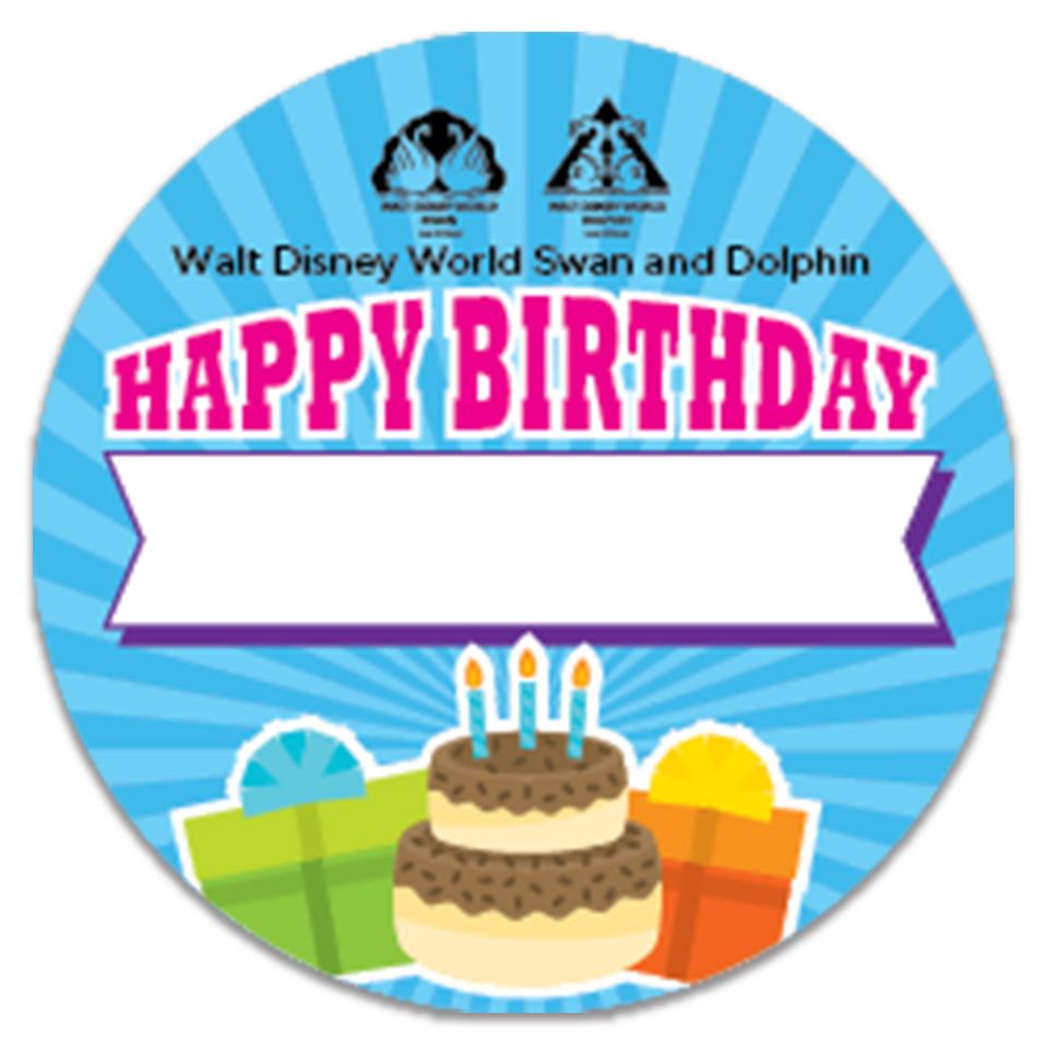 happy birthday celebration button