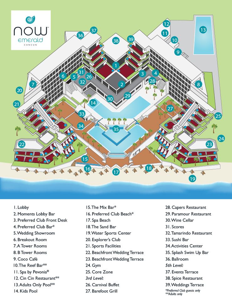 Now Emerald Resort Map