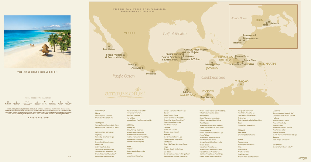AMResorts Collection Map