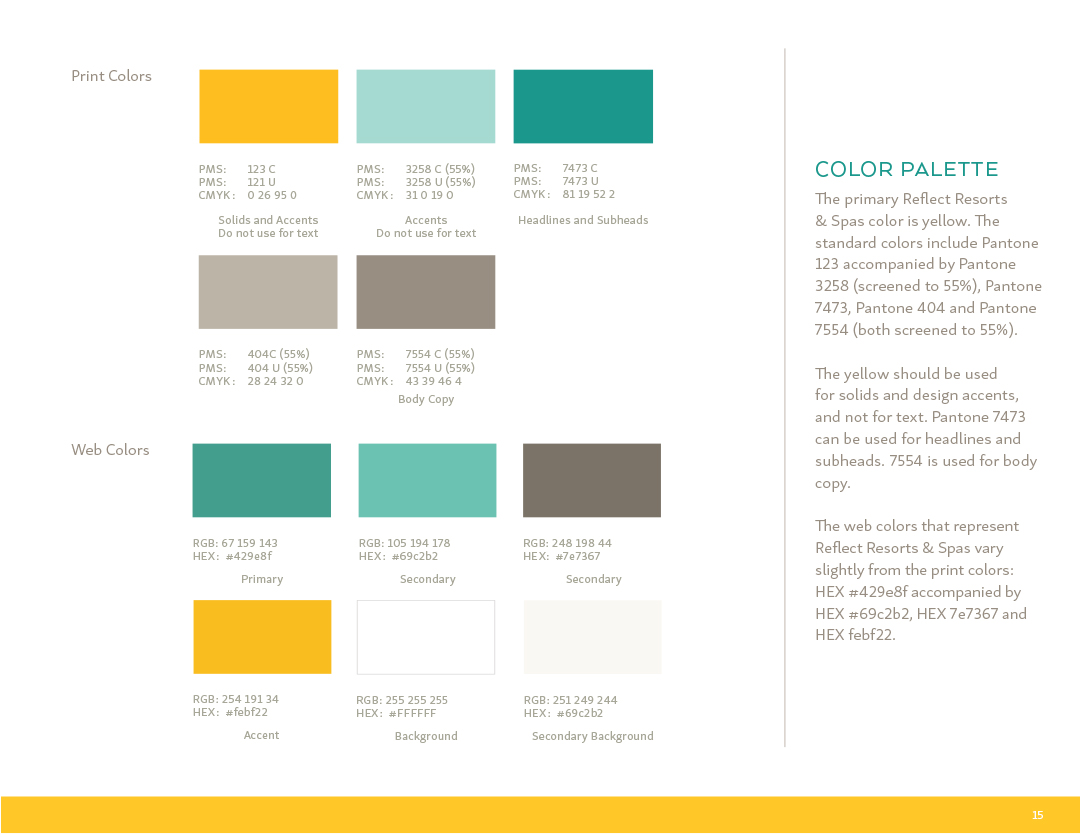 Reflect Resorts Brand Guideline