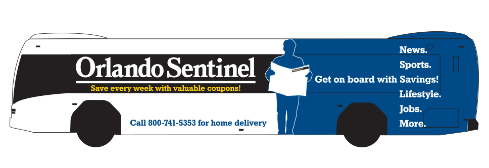 Orlando Sentinel Lynx bus left profile render